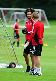 David James First Day Of Training Prints: David James Kicks Off New Chapter at Bristol City: England's Star Goalkeeper Begins Training