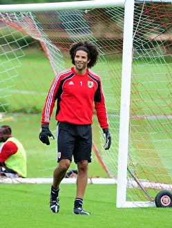 David James First Day Of Training Prints: David James Kicks Off New Chapter at Bristol City: First Training Session