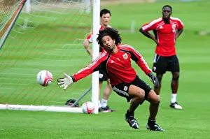 David James First Day Of Training Prints: David James Kicks Off New Chapter at Bristol City: First Training Session