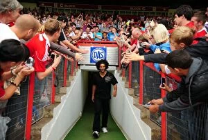 Images Dated 31st July 2010: David James Meets Fans at Ashton Gate: Bristol City's New Signing Greets Supporters vs Blackpool