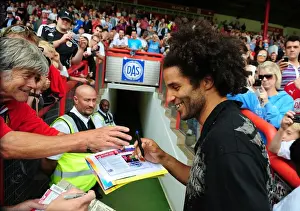 Framed Print : David James Meets Fans: Championship Debut at Ashton Gate - Bristol City vs Blackpool (31 / 07 / 2010)