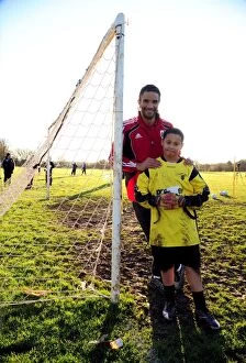 Images Dated 18th January 2011: David James Visits Ashton Park School with Bristol City FC: A Memorable Day for Young Football