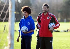 Images Dated 18th January 2011: David James Visits Ashton Park School with Bristol City FC: A Memorable Day for Young Fans