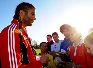 David James Ashton Park School Prints: David James Visits Ashton Park School with Bristol City FC: A Memorable Day for Young Fans - Season 10-11