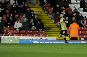 David Mooney's Goal Celebration: Bristol City vs Leyton Orient, Sky Bet League One, 2013
