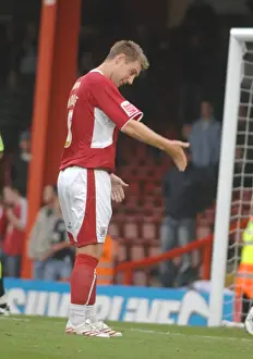 Bristol City V Sheffield United Prints: David Noble in Action: Bristol City vs Sheffield United
