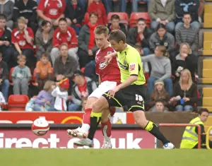Bristol City V Sheffield United Prints: David Noble in Action: Bristol City vs Sheffield United