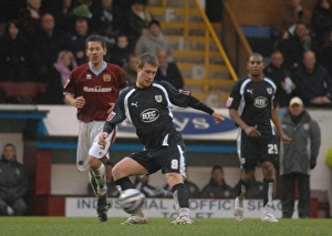 Framed Print : David Noble in Action: Burnley vs. Bristol City Framed Print : David Noble in Action: Burnley vs. Bristol City