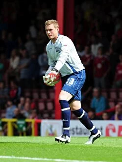 Images Dated 6th August 2011: David Stockdale Saves for Ipswich Town in Championship Clash vs. Bristol City (06/08/2011)