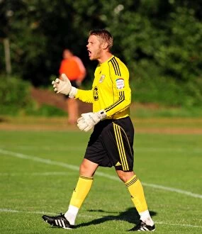 Images Dated 15th July 2010: Dean Gerken in Action: Bristol City Goalkeeper vs Helsingborgs IF