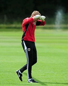 Images Dated 6th July 2010: Dean Gerken: Focused and Ready - Bristol City Goalkeeper in Pre-Season Training