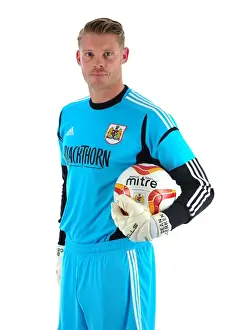 Dean Gerken's Intense Concentration at Pre-Season Training, Bristol City FC, Ashton Gate Stadium
