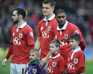 Bristol City V Yeovil Town Prints: Decisive Moment: Bristol City vs Yeovil Town Rivalry at Ashton Gate