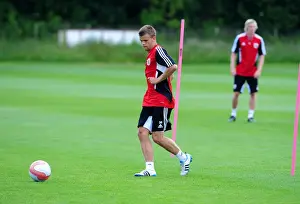 Pre-season Training Prints: Deep Focus: Henry Muggeridge of Bristol City in Pre-season Training
