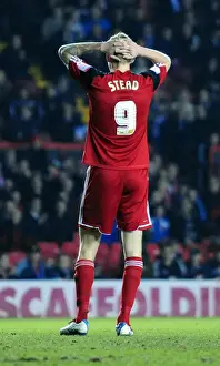 Dejected Jon Stead of Bristol City After Loss to Brighton and Hove Albion