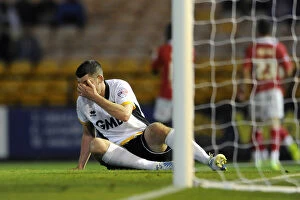 Images Dated 16th September 2014: Dejected Port Vale Defender Richard Duffy After 0-3 Loss to Bristol City