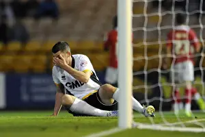 Dejected Port Vale Defender Richard Duffy After 0-3 Loss to Bristol City