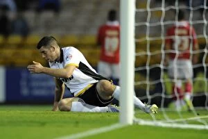 Images Dated 16th September 2014: Dejected Port Vale's Richard Duffy After 0-3 Defeat to Bristol City