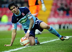Dejected Rhys Williams of Middlesbrough After Bristol City Defeat
