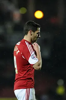 Dejected Sam Baldock of Bristol City After FA Cup Replay Loss at Vicarage Road