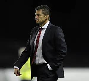 Capital One Prints: Dejected Steve Cotterill After Bristol City's 2-1 Loss to Oxford United in Capital One Cup