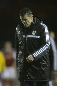 Bristol City V Coventry City Prints: Dejected Steve Cotterill Leaves Ashton Gate After Bristol City's Loss to Coventry City