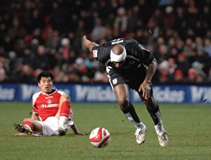 Images Dated 4th March 2008: Dele Adebola in Action: Charlton Athletic vs. Bristol City