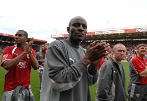Images Dated 4th May 2008: Dele Adebola Scores for Bristol City Against Preston North End