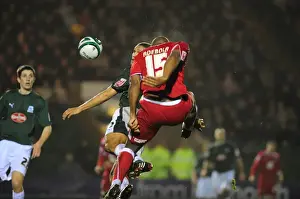 Plymouth Argyle V Bristol City Prints: Dele Adebola's Dramatic Last-Minute Header Misses Target for Bristol City Against Plymouth Argyle