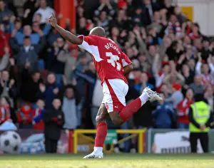 Bristol City V Hull City Prints: Dele Adebola's Euphoric Moment: Bristol City vs Hull City