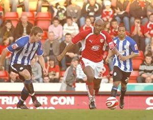 Images Dated 11th February 2008: Dele Adebola's Game-Winning Goal for Bristol City Against Sheffield Wednesday