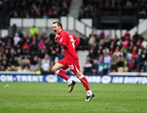 Derby County V Bristol City Prints: Derby County vs. Bristol City: The Clash of Rams and Robins (08-09 Season)
