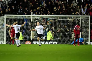 Derby County V Bristol City Prints: Derby County's Callum Ball Scores the Championship-Winning Goal Against Bristol City (10/12/2011)