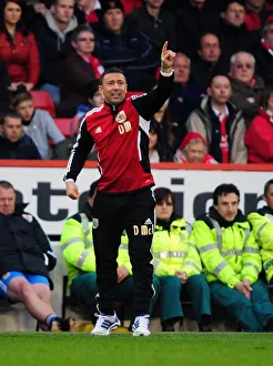 Nottingham Forest V Bristol City Prints: Derek McInnes in Action: Intense Moments on the Touchline during Nottingham Forest vs