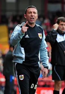 Bristol City V Birmingham City Prints: Derek McInnes and Birmingham City Face Off: Championship Clash at Ashton Gate Stadium - 23/10/2011