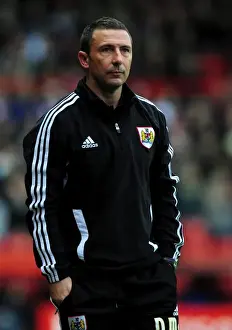 Bristol City V Southampton Prints: Derek McInnes: Bristol City Manager in Action Against Southampton