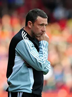 Bristol City V Birmingham City Prints: Derek McInnes and Bristol City Square Off Against Birmingham City in Championship Clash at Ashton Gate Stadium