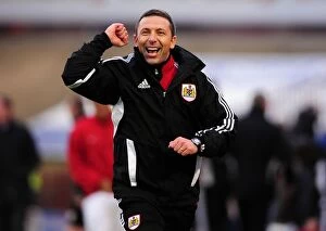 Images Dated 29th October 2011: Derek McInnes: First Championship Win as Bristol City Manager vs Barnsley (29/10/2011)