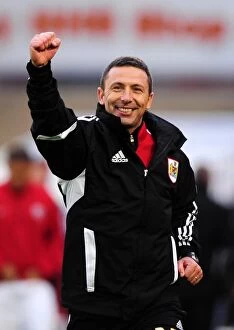 Images Dated 29th October 2011: Derek McInnes: First Victory as Bristol City Manager Against Barnsley in Championship (October 2011)
