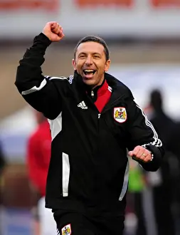 Barnsley V Bristol City Prints: Derek McInnes: First Victory as Bristol City Manager Against Barnsley in Championship (October 2011)