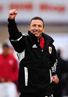Barnsley V Bristol City Prints: Derek McInnes: First Victory as Bristol City Manager Against Barnsley in Championship (October 2011)