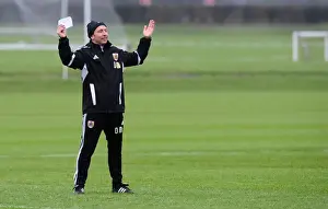 Training 10-1-12 Prints: Derek McInnes: Gearing Up at Memorial Stadium - Bristol City Football Club Training Session