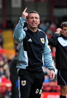 Bristol City V Birmingham City Prints: Derek McInnes Guides Bristol City Against Birmingham City in Championship Clash at Ashton Gate Stadium - October 23