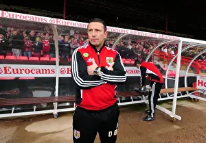 Bristol City V Birmingham City Prints: Derek McInnes Guides Bristol City in Championship Clash vs
