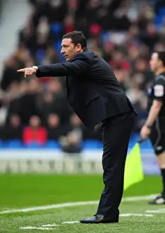 Brighton V Bristol City Prints: Derek McInnes Guides Bristol City in Championship Clash vs. Brighton - 14/01/2012