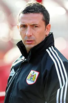 Barnsley V Bristol City Prints: Derek McInnes Guides Bristol City in October 2011 Championship Clash vs Barnsley