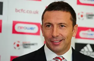 Derek McInnes Prints: Derek McInnes Holds First Press Conference as New Bristol City Manager at Ashton Gate Stadium (Championship 2011)