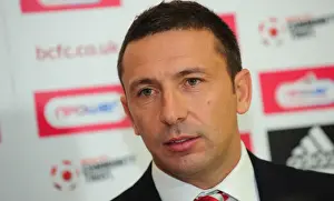 Derek McInnes Prints: Derek McInnes Holds Inaugural Press Conference as New Bristol City Manager at Ashton Gate Stadium (Championship 2011)
