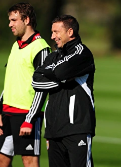 Derek McInnes Prints: Derek McInnes Kicks Off New Chapter as Bristol City Manager at Ashton Gate Stadium (October 2011)