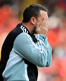 Bristol City V Birmingham City Prints: Derek McInnes: Leading Bristol City Against Birmingham City in Championship Match at Ashton Gate Stadium (October 23)